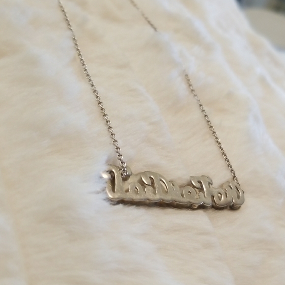 ❤HOLD❤JULES SMITH // "to die for" silver nameplate - Picture 4 of 7